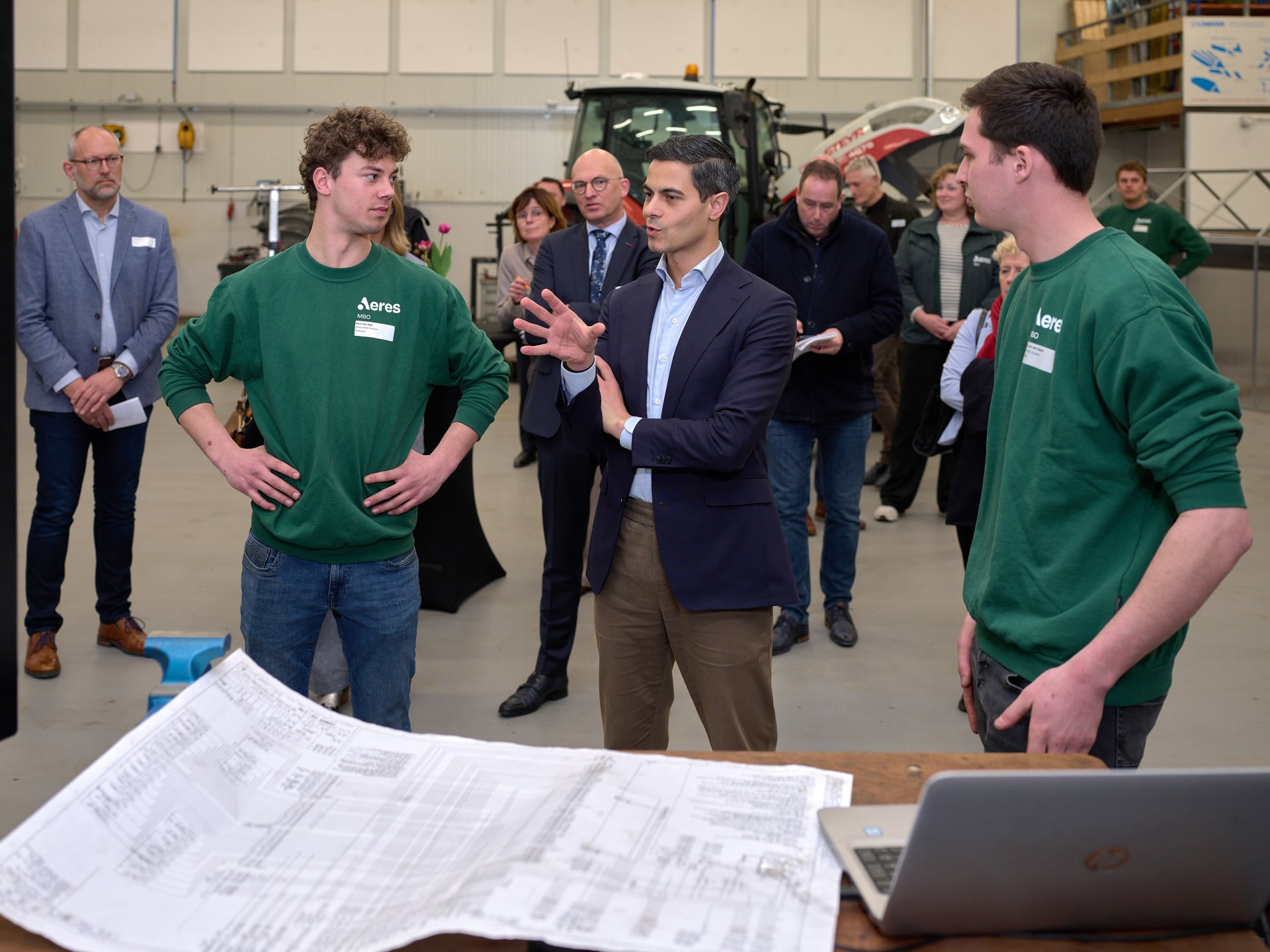 werkbezoek Rob Jetten bij Aeres Hogeschool Dronten